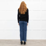 Markus Lupfer Black Pink White Lips Sequins Merino Wool Jumper