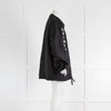 Lanvin Black 'Enter Nothing' Vinyl Zip Jacket