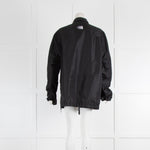 Lanvin Black 'Enter Nothing' Vinyl Zip Jacket