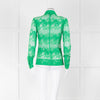 Ganni Bright Green Lace Shirt