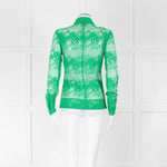 Ganni Bright Green Lace Shirt