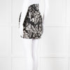 Isabel Marant Black White Floral Silk Wrap Skirt