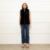 Chervo Black Ivince 999 Faux Fur Quilted Reversible Gilet