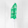 Ganni Bright Green Lace Shirt