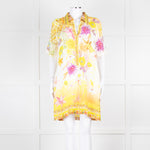 Camilla Cream Yellow Diamante Mini Dress