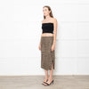 Theory Thigh Split Animal Print Pencil Skirt