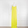 Alice + Olivia Lime Green Strappy Tassle Hem Midi Dress