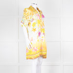 Camilla Cream Yellow Diamante Mini Dress