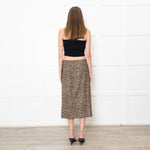 Theory Thigh Split Animal Print Pencil Skirt