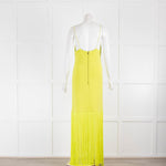 Alice + Olivia Lime Green Strappy Tassle Hem Midi Dress