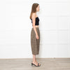 Theory Thigh Split Animal Print Pencil Skirt