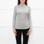 Frame Grey Thin Rib Turtleneck