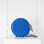 Chanel Blue Lifesaver Round Lambskin Crossbody Bag
