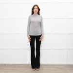 Frame Grey Thin Rib Turtleneck