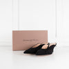 Gianvito Rossi Black Suede Pointed Toe Mules