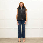 Chervo Black Ivince 999 Faux Fur Quilted Reversible Gilet