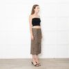 Theory Thigh Split Animal Print Pencil Skirt