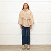 Jimmi Hourihan Beige Wool & Cashmere Mix Cape