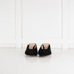 Gianvito Rossi Black Suede Pointed Toe Mules