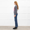 E.vil Grey Pink Sliver Diamante Skull Cashmere Jumper