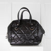 Chanel Black Coated Canvas Paris-Biarritz Bowler Bag