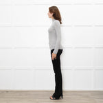 Frame Grey Thin Rib Turtleneck