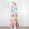 Camilla Blue Red Floral Diamante Halter Neck Jumpsuit