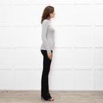 Frame Grey Thin Rib Turtleneck