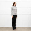 Frame Grey Thin Rib Turtleneck