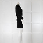 The Kooples Stretchknit Leather Waist Dress