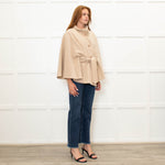 Jimmi Hourihan Beige Wool & Cashmere Mix Cape