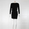 The Kooples Stretchknit Leather Waist Dress