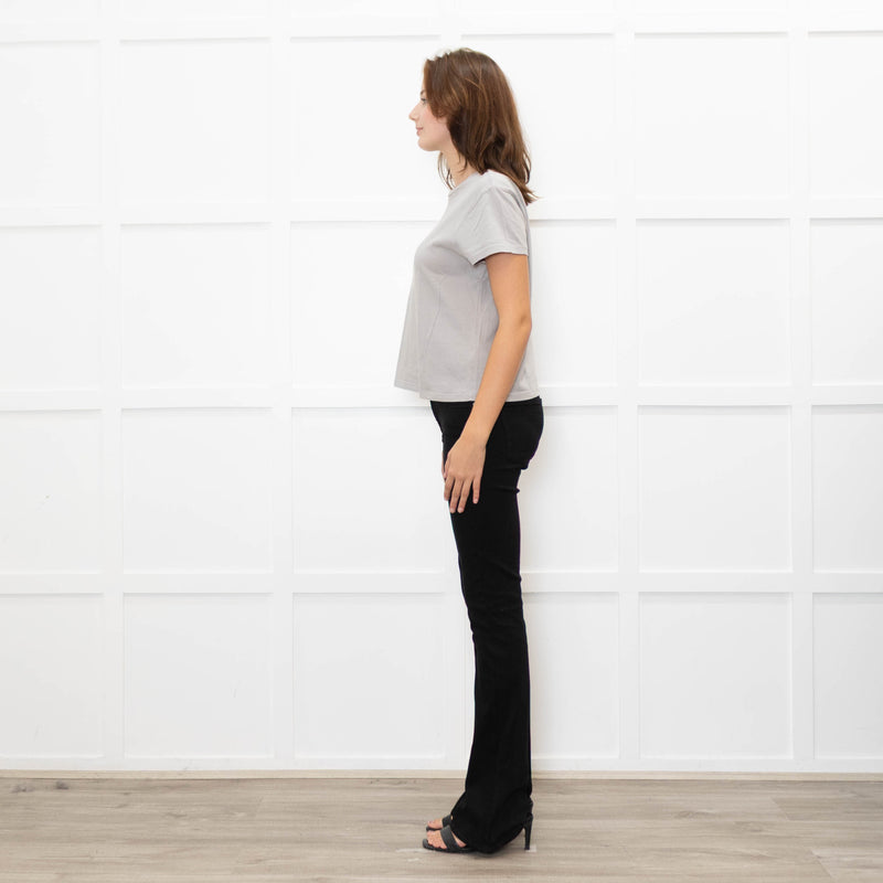 Agolde Washed Grey Round Neck Tshirt
