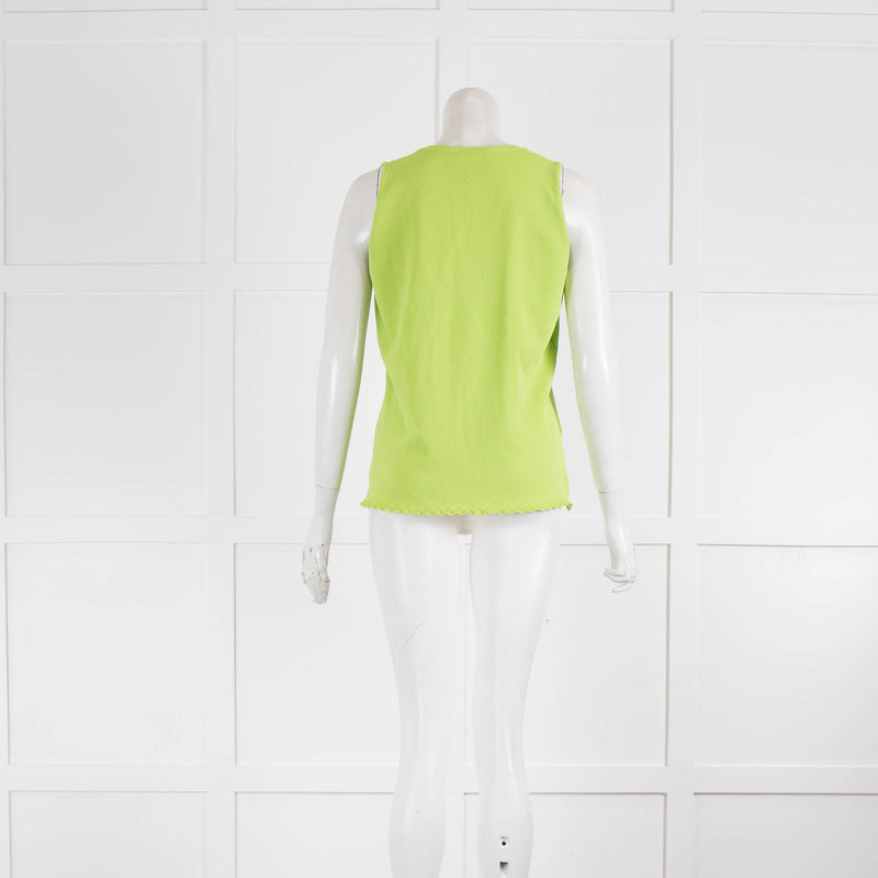 Moschino Cheap and Chic Green Knitted Tank Top