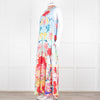 Camilla Blue Red Floral Diamante Halter Neck Jumpsuit