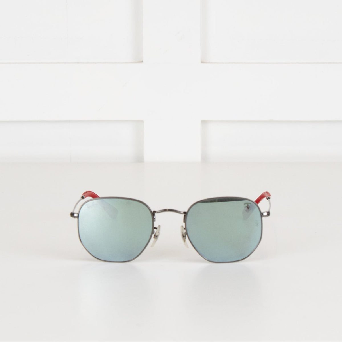 Ray-Ban Ferrari Black Round Hexagonal Frame Sunglasses