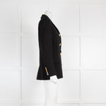 Balmain Black Blazer with Gold Buttons