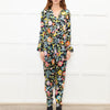 Ridley Black Multi Floral Silk Jumpsuit