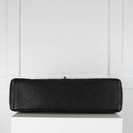 Chanel Black Caviar Single Flap Maxi Bag