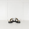 MICHAEL by Michael Kors Black Wren Sandal With Gold Studs