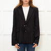 Roland Mouret Pink And Black Pinstripe Blazer