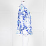 Camilla White Blue Heart Of the Dragon Oversized Blouse