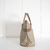 Gucci Beige Monogram Canvas Vintage Large Boston Travel Bag