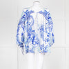 Camilla White Blue Heart Of the Dragon Oversized Blouse