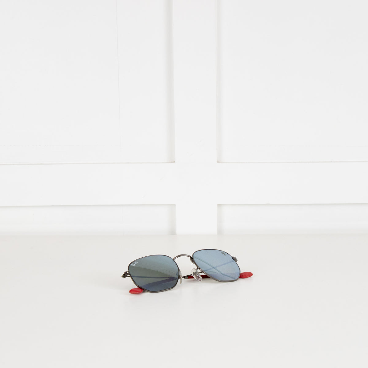 Ray-Ban Ferrari Black Round Hexagonal Frame Sunglasses