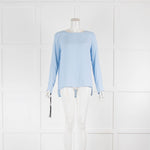 Pinko Sky Blue Round Neck Long Sleeve Top