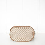 Gucci Beige Monogram Canvas Vintage Large Boston Travel Bag