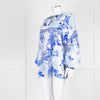 Camilla White Blue Heart Of the Dragon Oversized Blouse