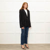 Roland Mouret Pink And Black Pinstripe Blazer