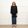 Herno Black Quilt Coat With Solid Hem And Sleeve